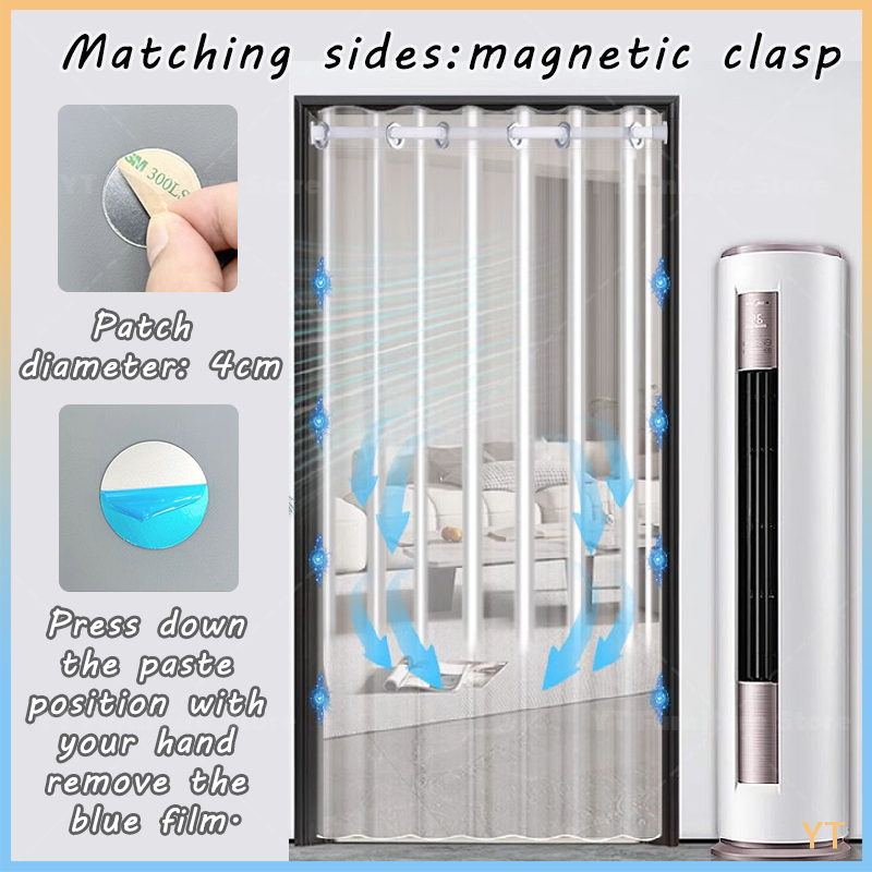 Air Conditioner Kitchen door Room divider Transparent door PVC Roman ...