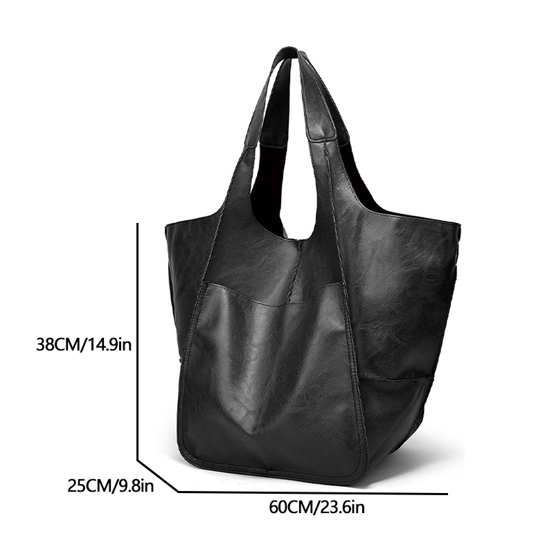 Women's Retro Tote Bag - Large Capacity, Adjustable Crossbody Strap, 14.2x10.3x8.7 Inches, Handheld Or Shoulder