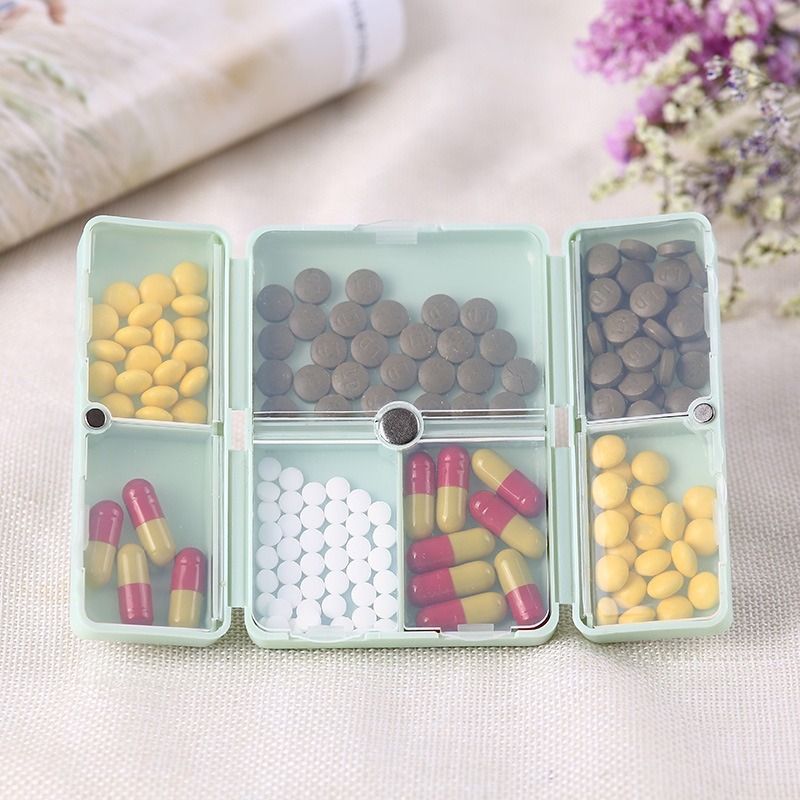 Creative Foldable Weekly Pill Box 7 Days Medicine Container Travel ...