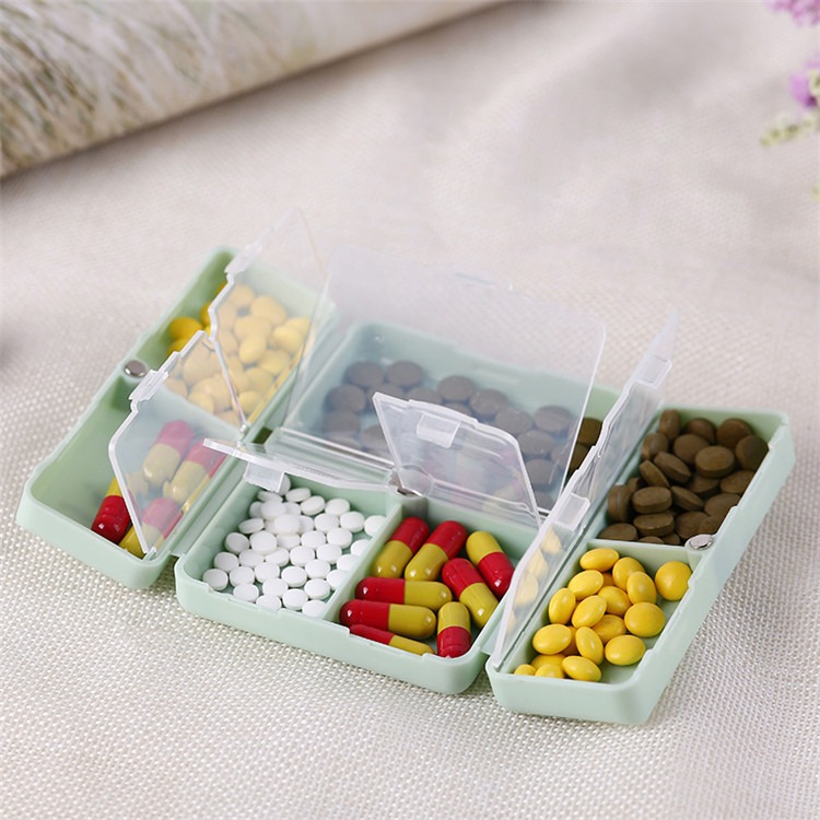 Creative Foldable Weekly Pill Box 7 Days Medicine Container Travel ...