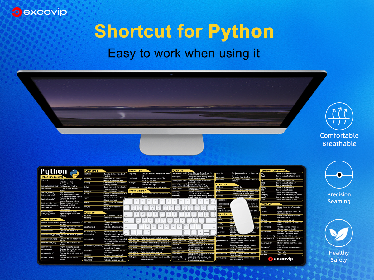 For python English Shortcut Keyboard Mouse Pad Computer Programming ...
