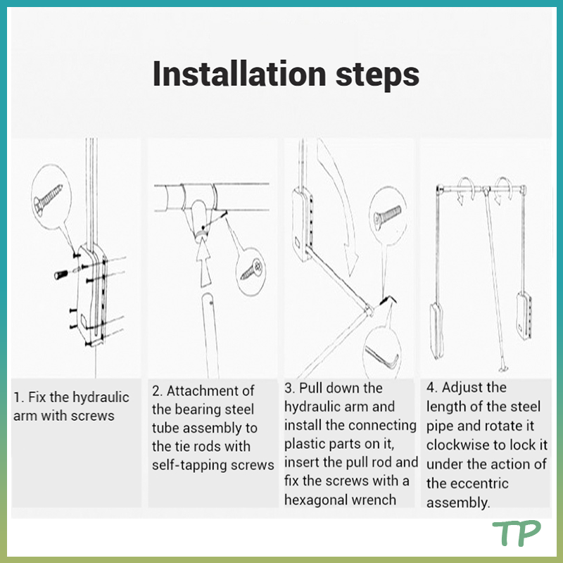 TP wardrobe lift hanger pull down hanging clothes rod closet ...