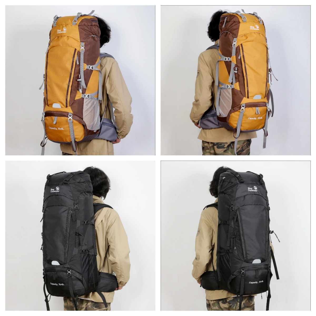 Ready Stock New Outlander 75L Hiking Backpack with Aluminum Alloy ...