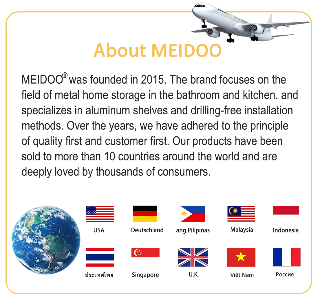 [SG Stock]MEIDOO Bathroom Toilet Rack Corner Shelf Wall Mounted ...