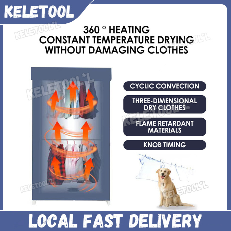 1100W Portable Drying Machine Electric Clothes Dryer Drying Wardrobe ...