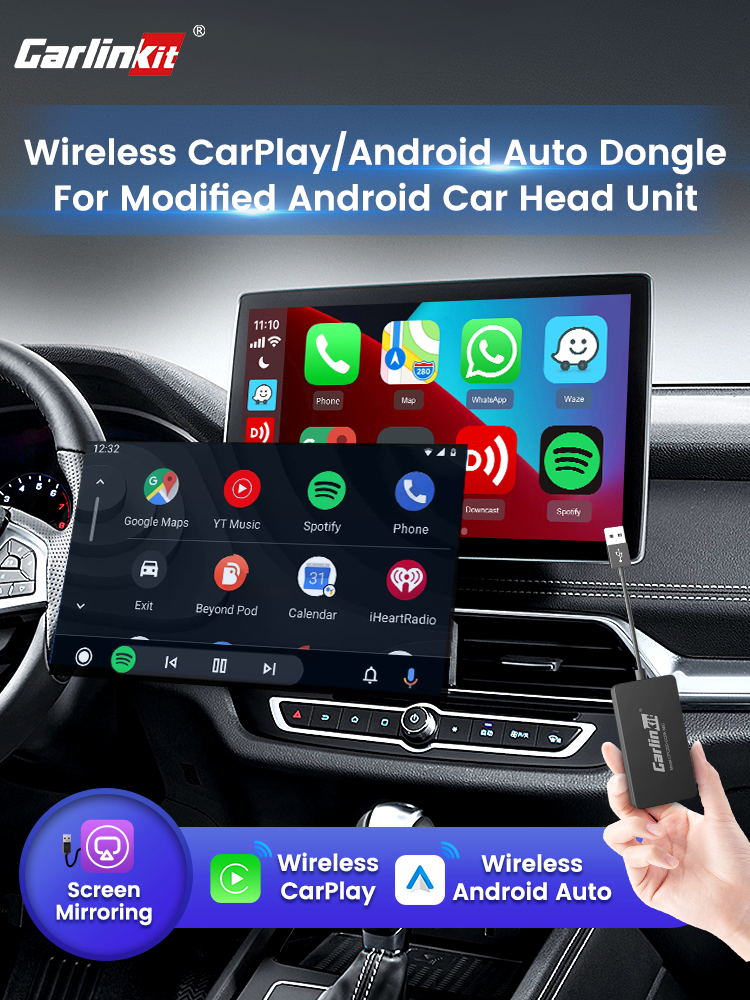Carlinkit CCPA Wireless Apple CarPlay adapter for modified Android car ...