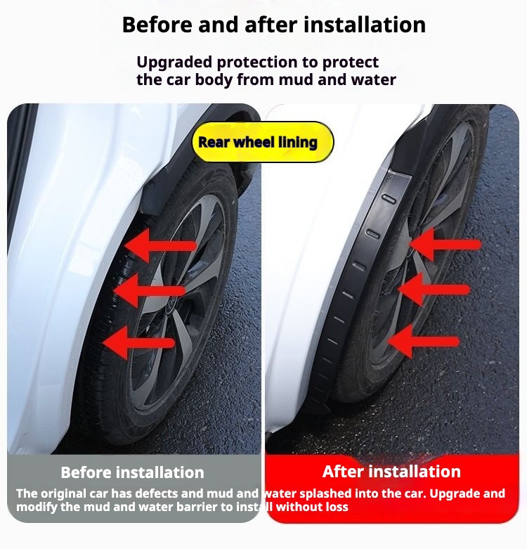 Aion v ev Rear Wheel Inner Liners Fender Splash Guards Mud Flap ...