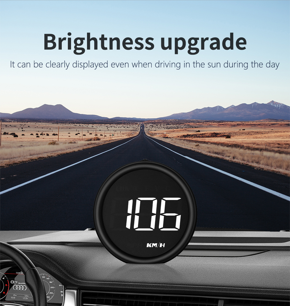 OBD2 HUD Head Up Display Speedometer with Fuel Consumption Temp ...