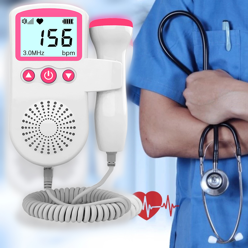 Fetal Doppler Upgraded Fetal Home Pregnancy Heart Rate Monitor Baby ...