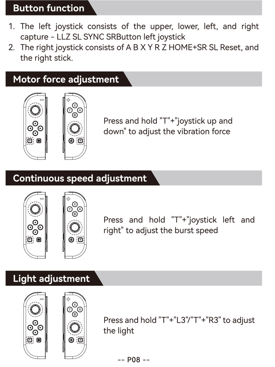 For Nintendo Switch JoyCon Controller Console 1 Pair Wireless Gamepad ...