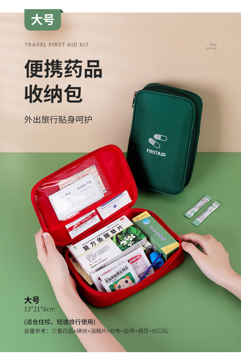 Medicine Storage Bag Travel Business First Aid Kit Home Outdoor Student ...