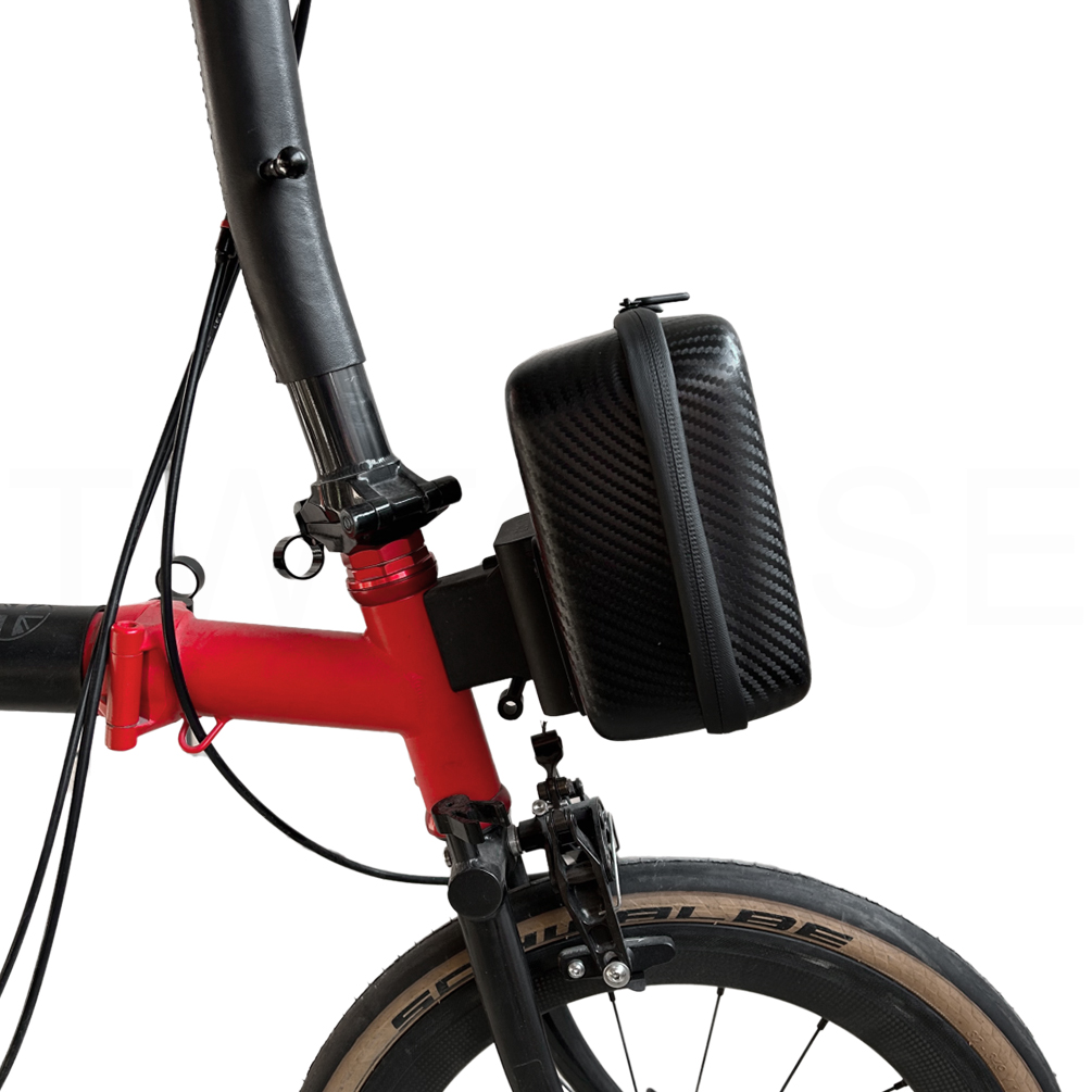 TWTOPSE Hard Shell Bike Bag For Brompton Folding Bicycle 2.8L Carbon ...