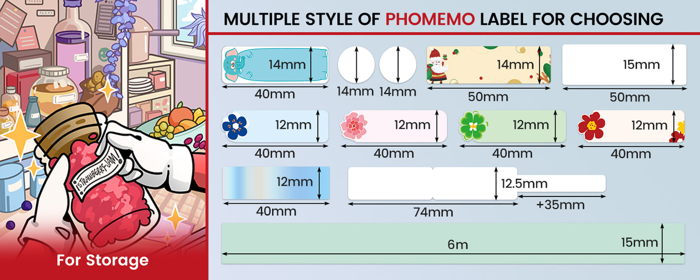 Phomemo 12x30 Planetary Pattern Label Sticker For D30/Q30/Q31 Printer(3 ...