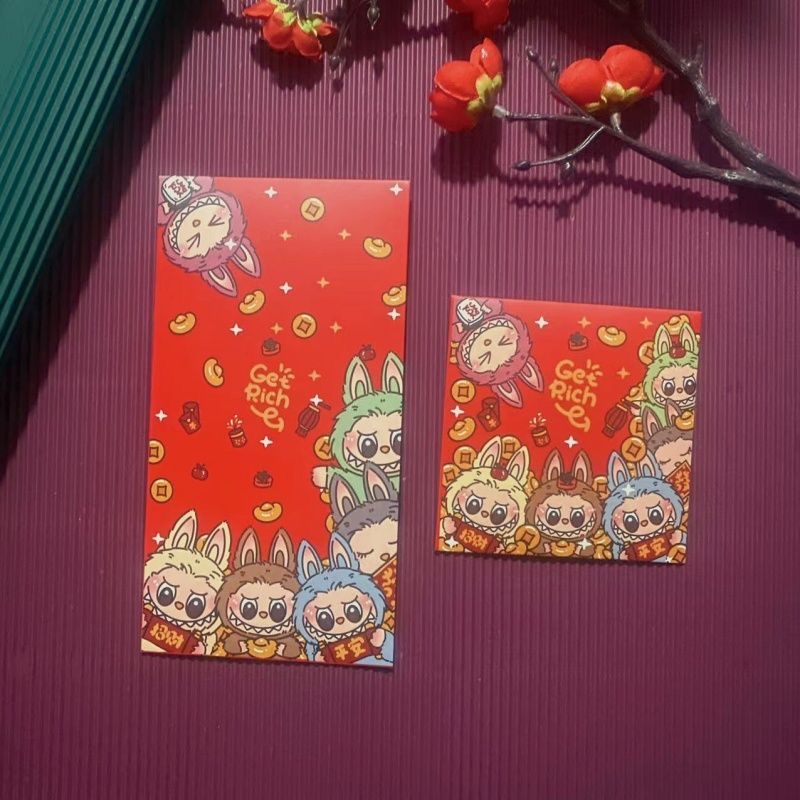 【24H Shipping】2025 Creative Labubu Angpao CNY Red Packets Snake Year ...