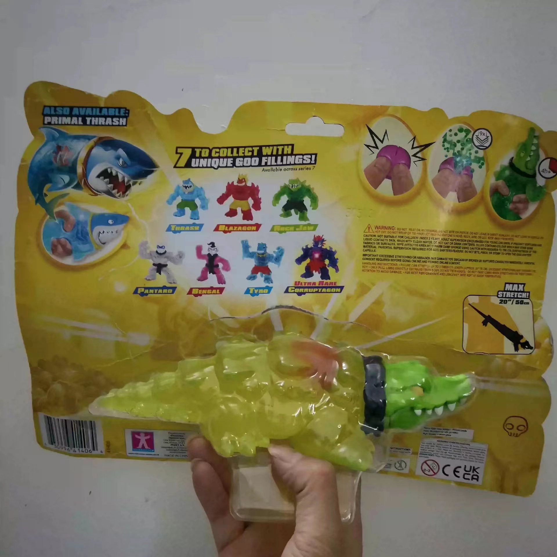 Heroes Of Goo Jit Zu Goo Shifters Primal Thrash – Giocattolo Elastico Con Trasformazione Goo - 5
