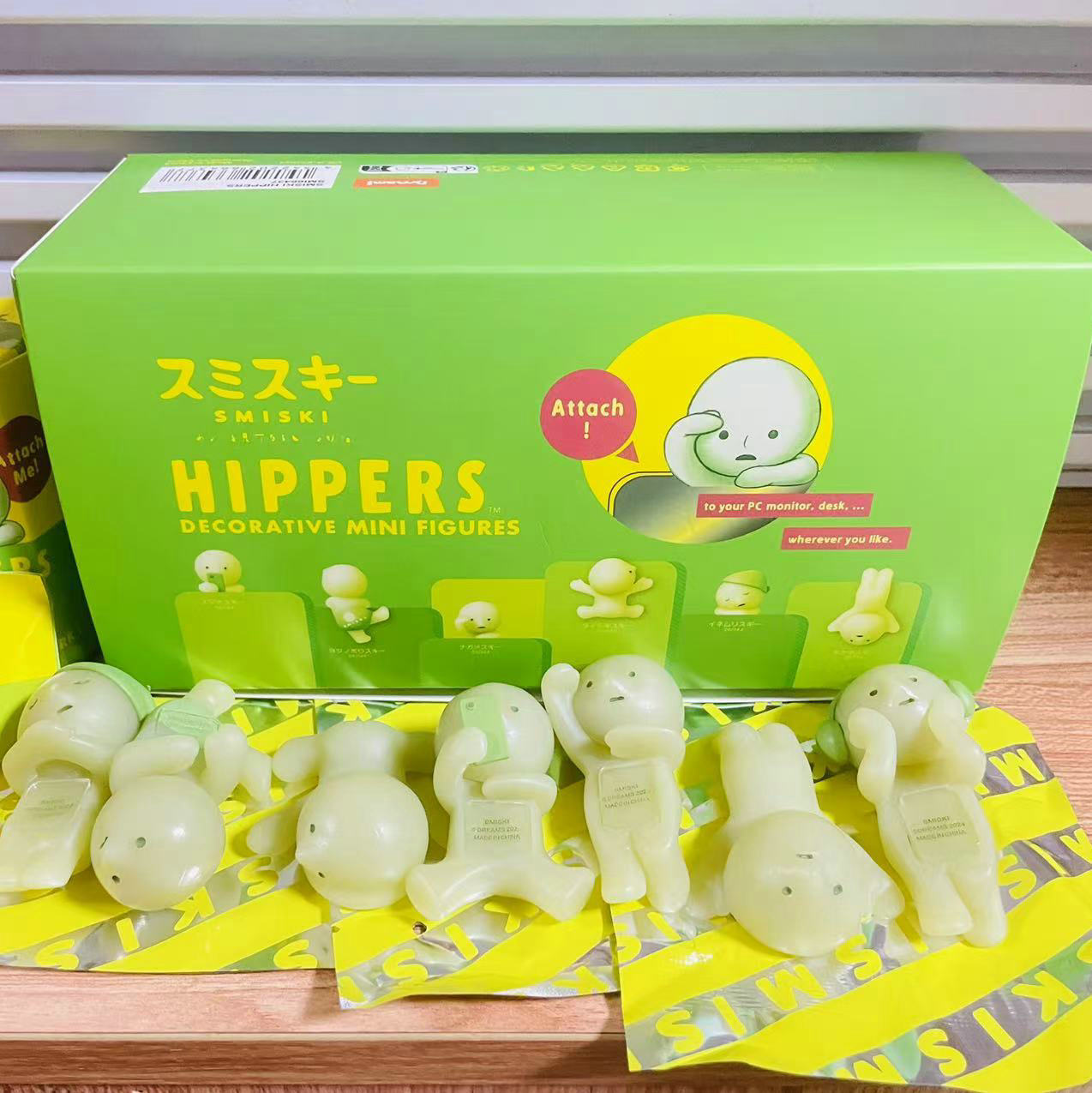 6Pcs/7Pcs/Set Smiski Blind Box Luminous Elf Living Series Mini Figure ...