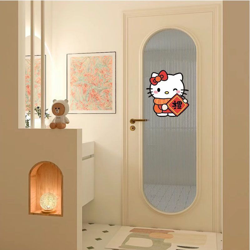 1 Pair Hello Kitty Chinese New Year Window Sticker doors sticker My ...