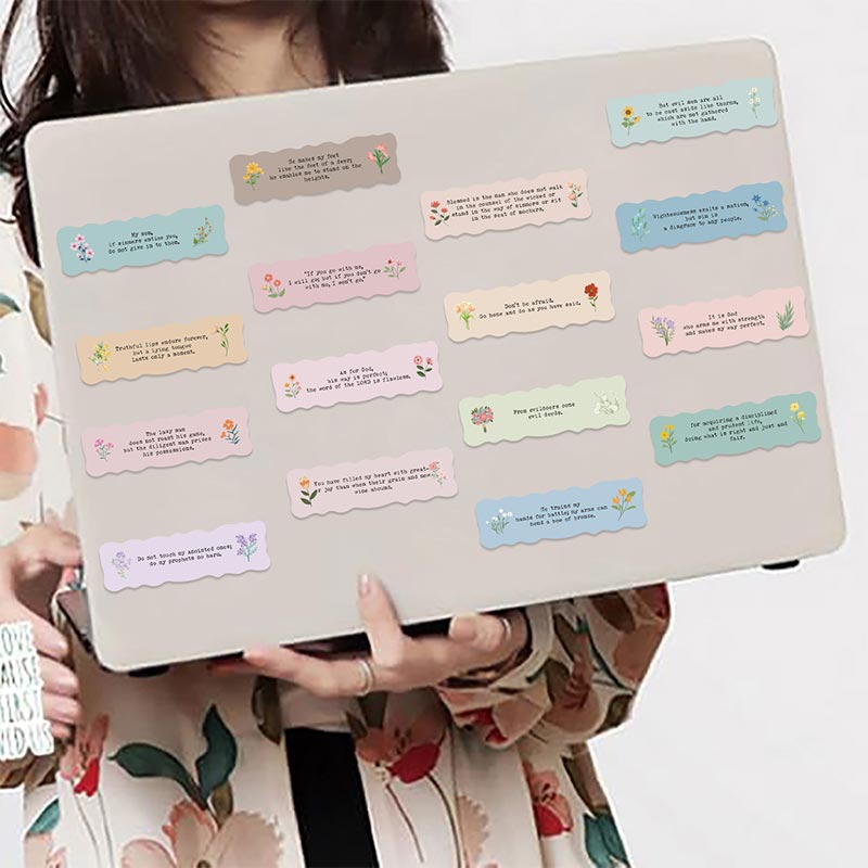50pcs Bible Verses Stickers Christians Religion Bible Label Decal ...