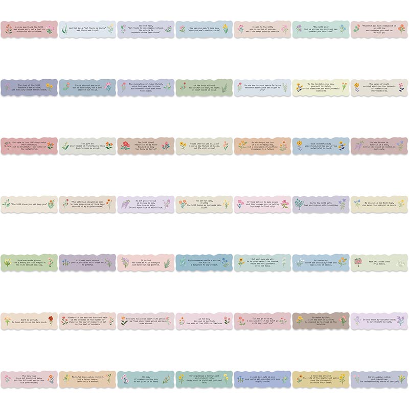 50pcs Bible Verses Stickers Christians Religion Bible Label Decal ...