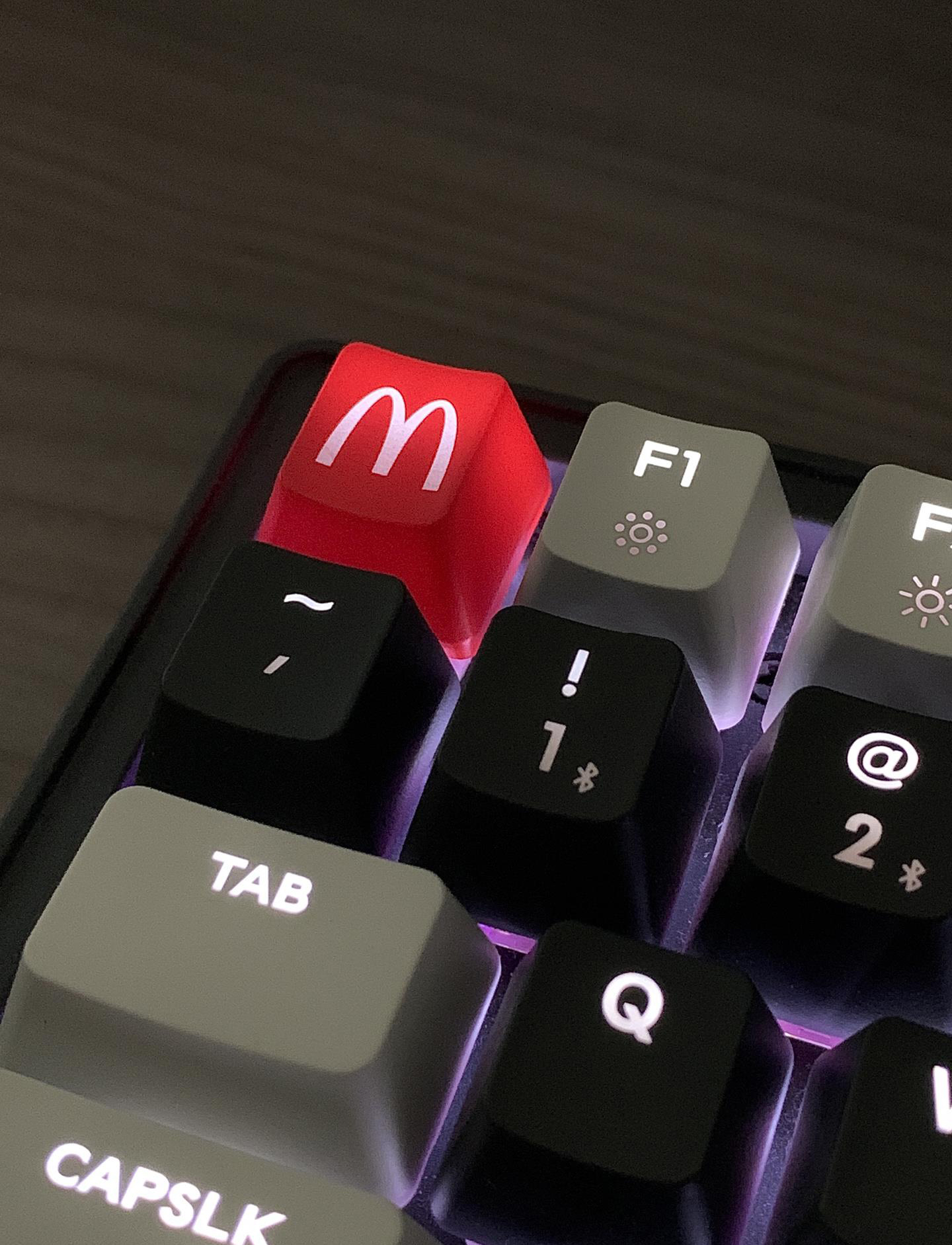 McDonald's Backlit Keycaps OEM Profile R4 R1 Height Keycap for Esc Key ...