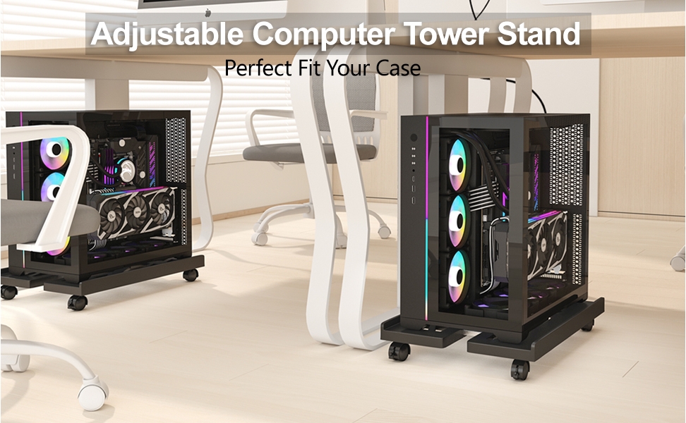 【SG READY STOCK】Adjustable CPU Stand Computer Host Rack Computer Case ...