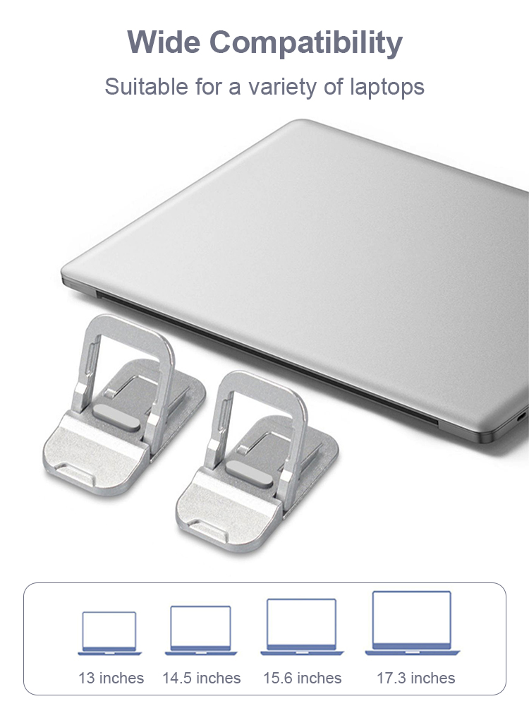 Lemorele Invisible Laptop Stand Stick On Aluminum Mini Portable ...
