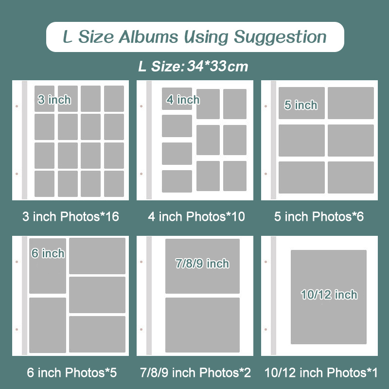 【Ship in 12h】18 Colors Photo Album Self Adhesive DIY Photo Book 4R/5R ...