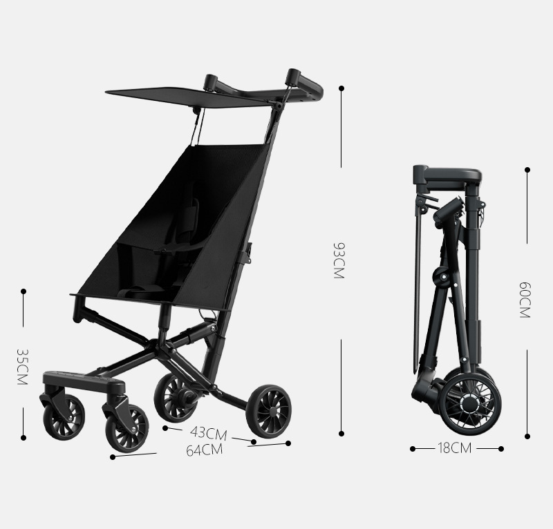 【SG】Baby Stroller Folding Lightweight baby stroller Cabin Size Portable