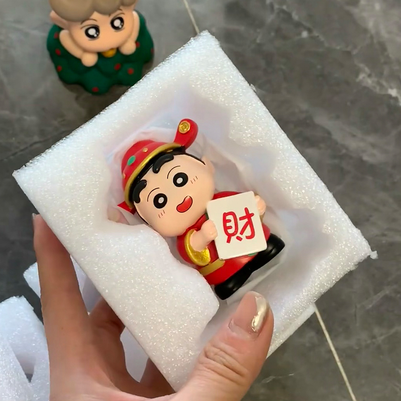 crayon shin chan new year blind box figure toy cute doll good luck ...