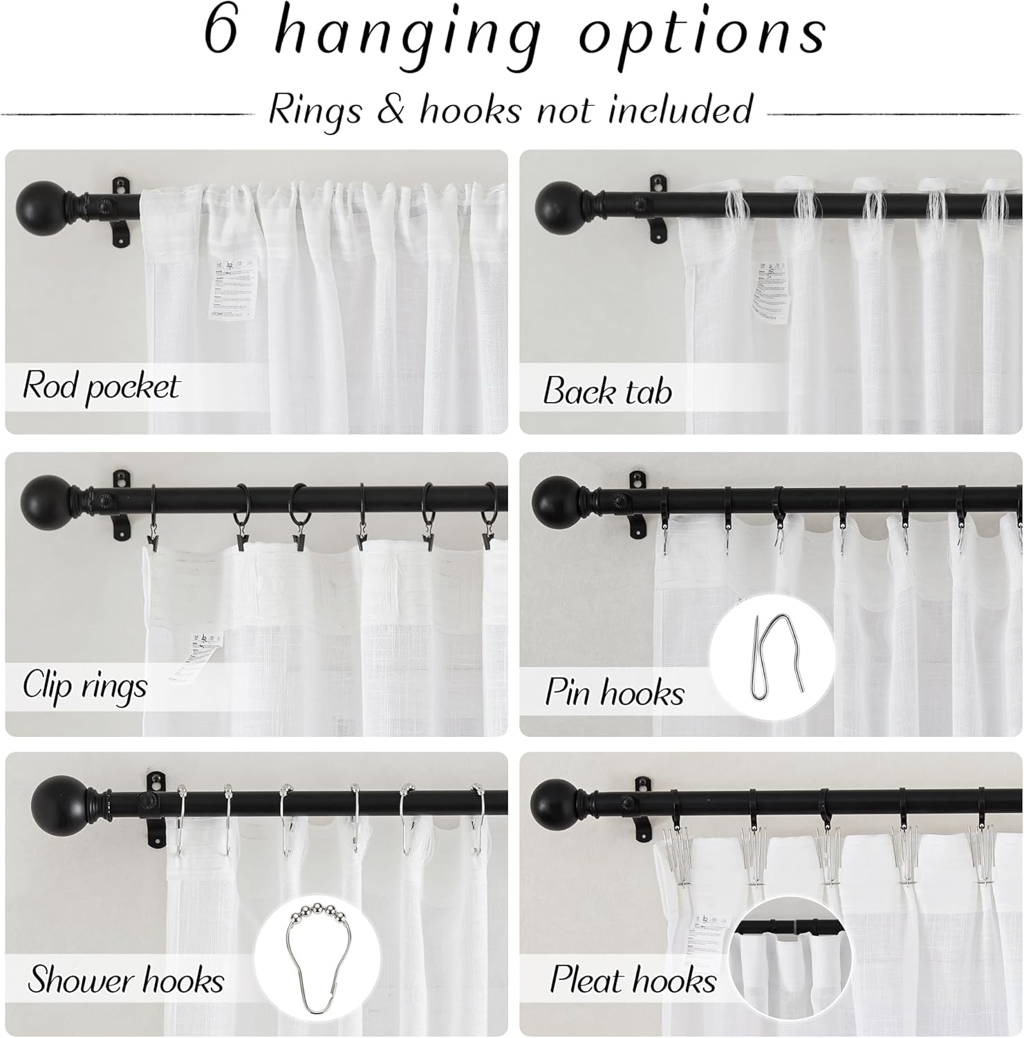 Linen Day Curtain for Living Room Half Long Length Light Filtering ...