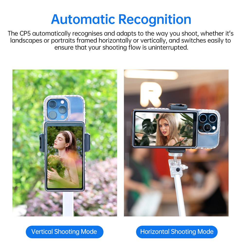 SHIMBOL CP5 Mini 2 Selfie Monitor - Externes Display Für Smartphone Rückkamera Vlogging