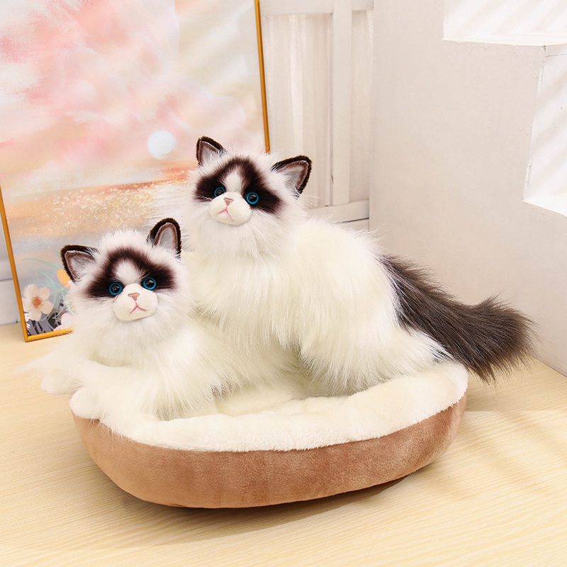 Ragdoll Cat Plush Toy High Fidelity Persian Cats Plushie Rag Doll Cat ...