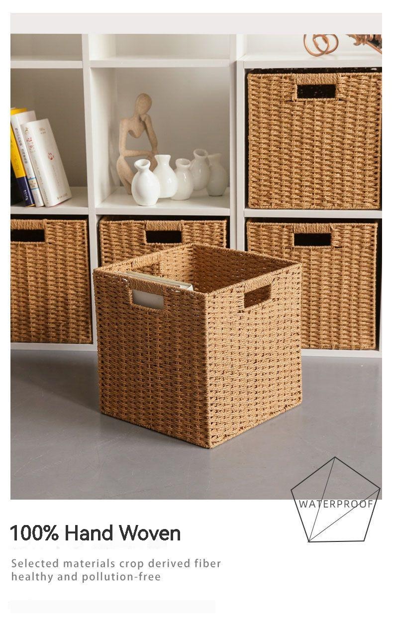 Ready Stock Kallax Ikea Foldable Basket Wardrobe Basket Rattan Basket ...