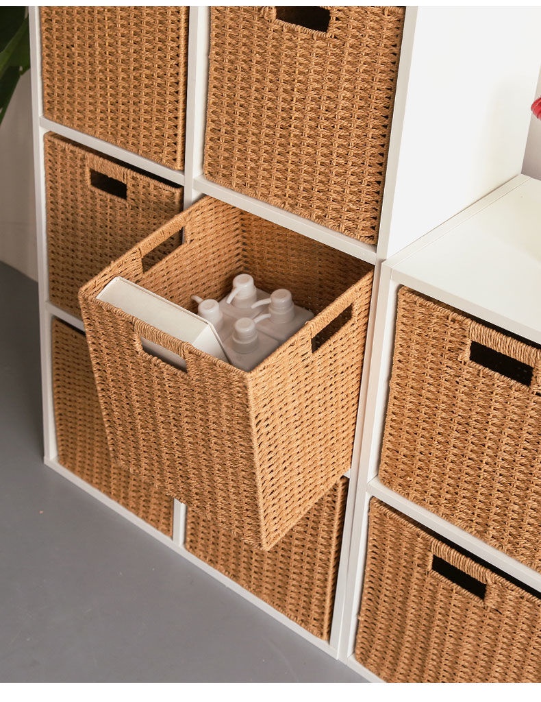 Ready Stock Kallax Ikea Foldable Basket Wardrobe Basket Rattan Basket ...