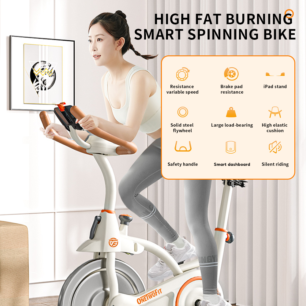 OneTwoFit newly upgraded 6KG magnetic flywheel dynamic bike stainless ...