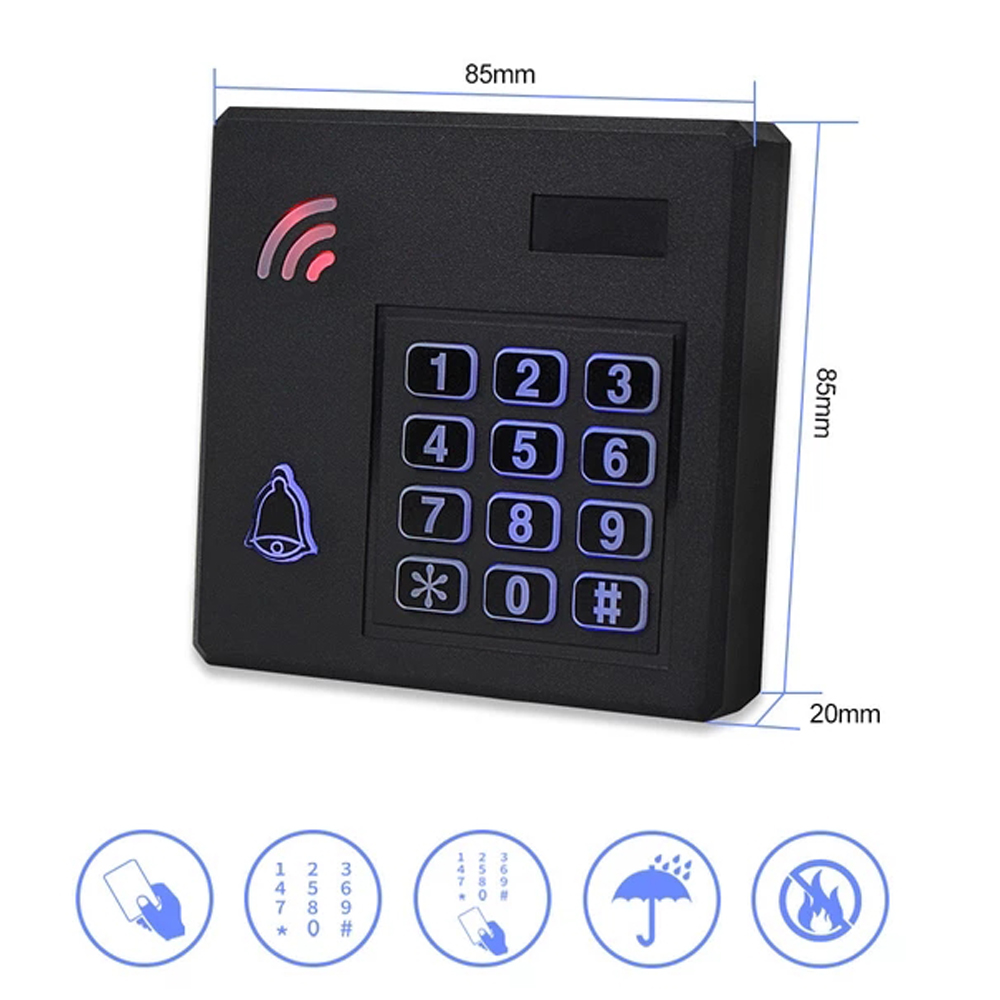 DC12V IP68 Waterproof Access Control Keypad Outdoor RFID Access ...