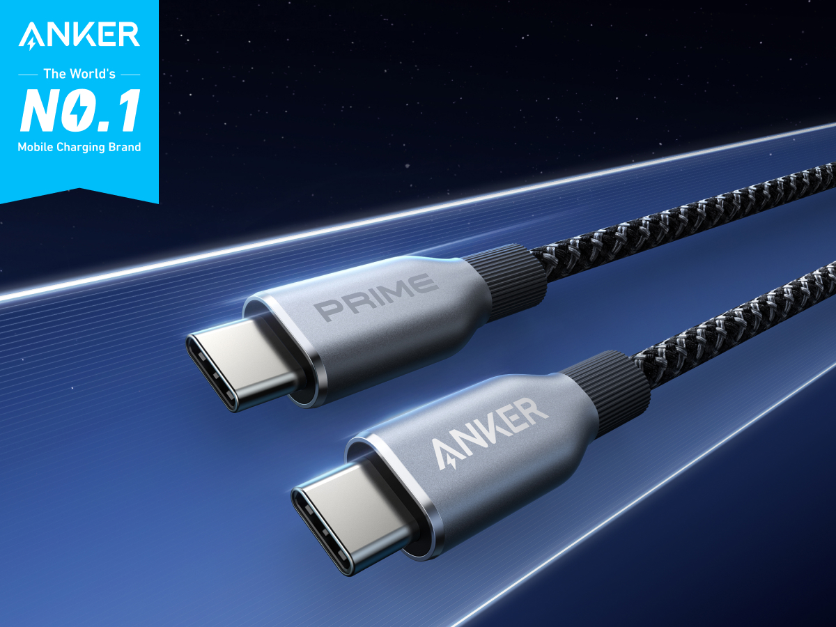 Anker Prime USB C to USB C Cable, 240W 3ft Fast Charging USB C Cable ...