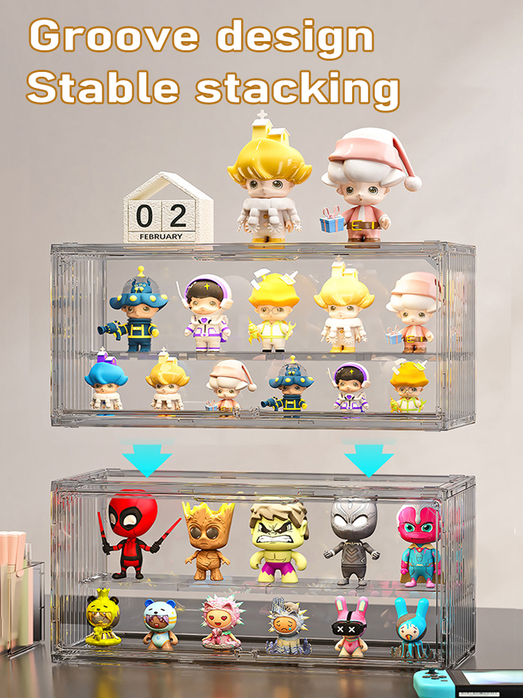 Labubu Display Box V1 V2 V3 Sit-Down Party Popmart Display Box Acrylic ...