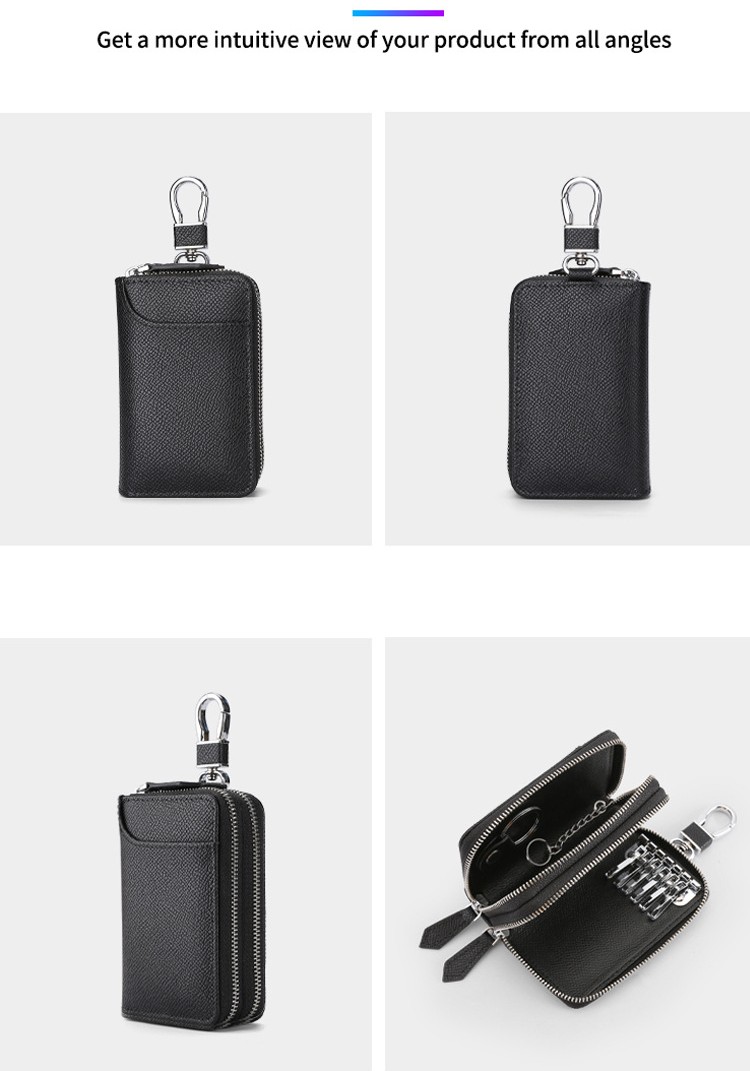 New Genuine Leather Key Wallets Men Simple Car Key Holder Practical ...