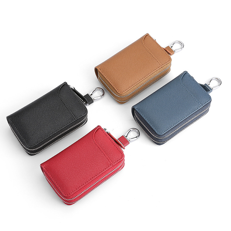 New Genuine Leather Key Wallets Men Simple Car Key Holder Practical ...