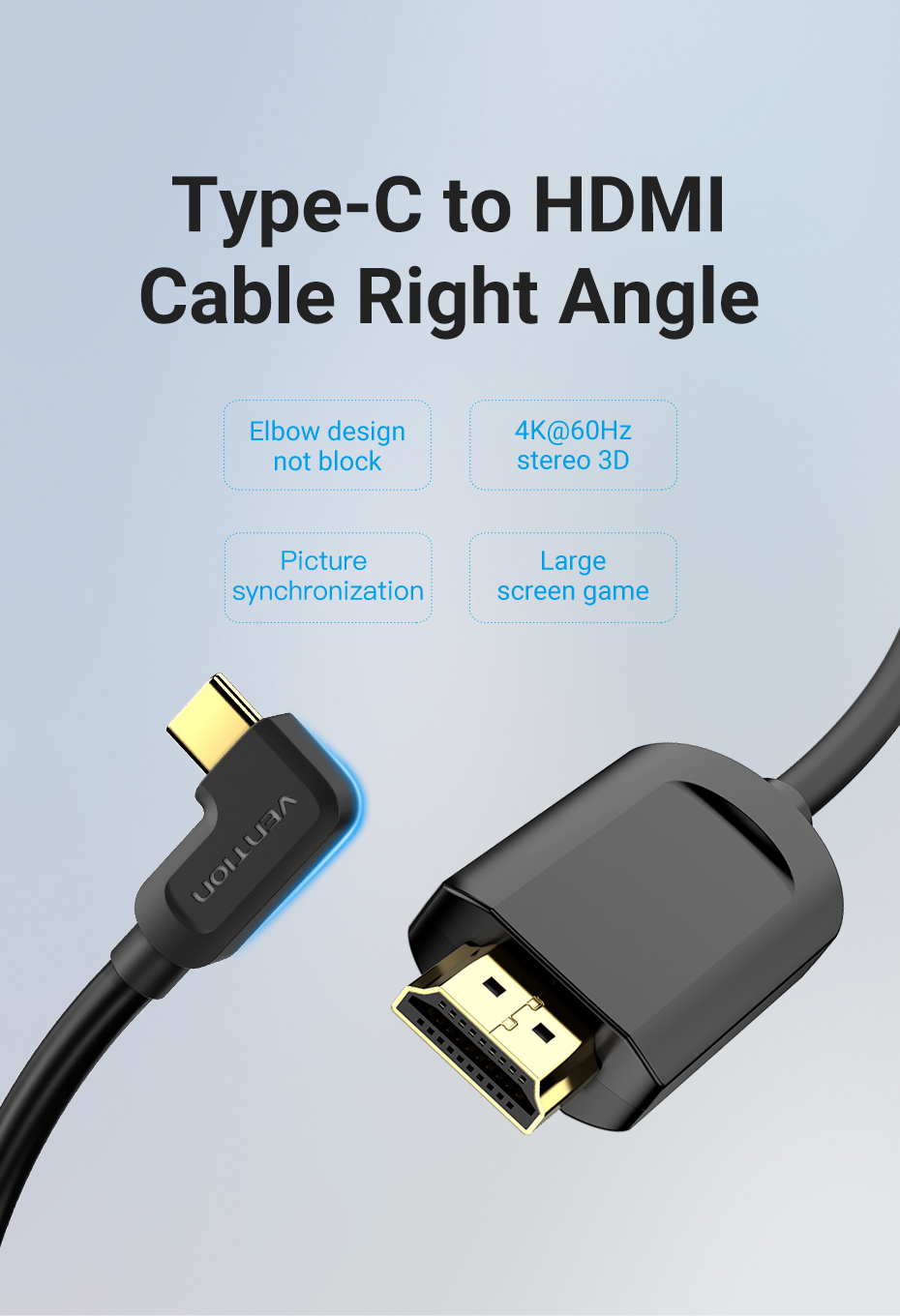 Cavo Adattatore USB Type-C A HDMI 4K 60Hz 2 Metri Per Oppo Reno Z E Universale