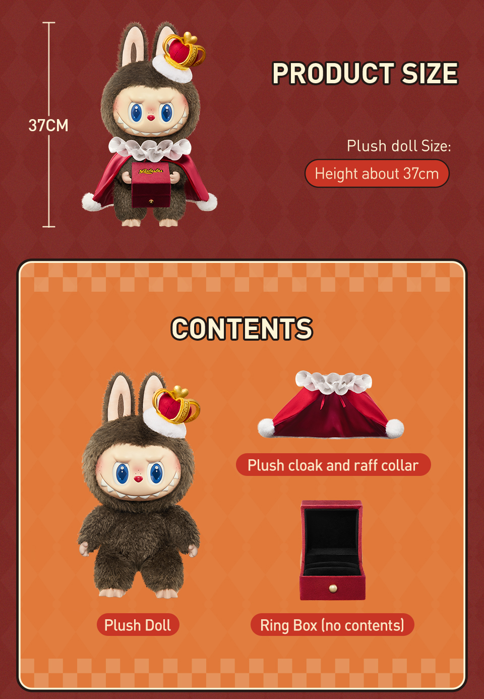 POP MART THE MONSTERS Let's Checkmate Series-Vinyl Plush Doll