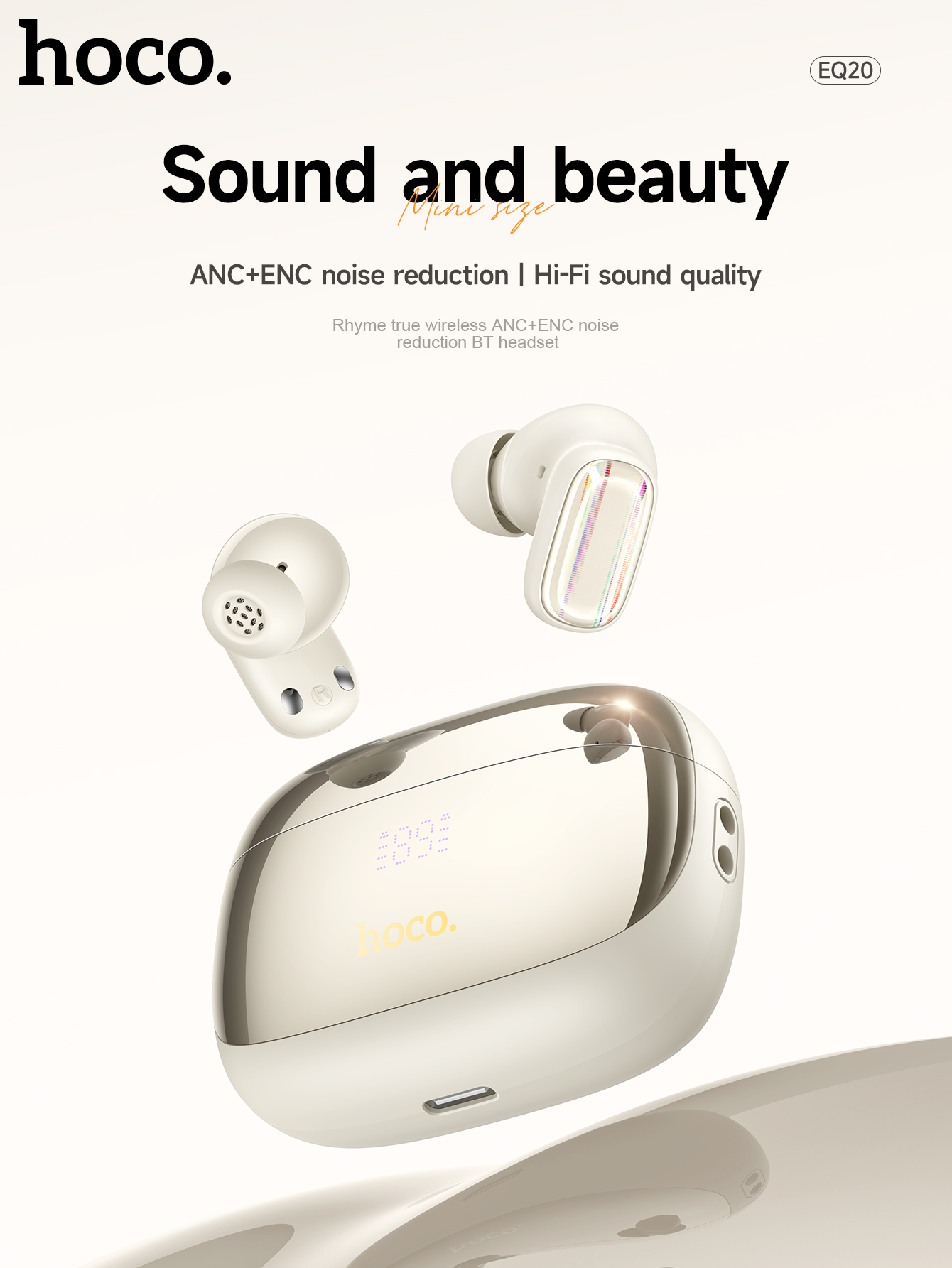 Connected to Two Phones Simultaneously】HOCO EQ20 TWS True - Main Image