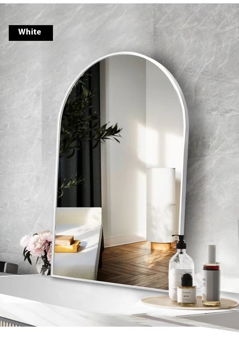 【SG Lucky Store】[SG stock Fast Shipping]Arch mirror Wall hanging art Mirror Bathroom Mirror ...