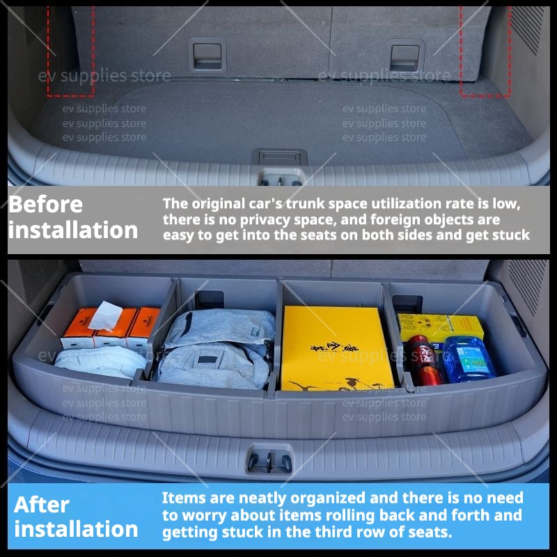 For denza d9 Rear Front Trunk Storage Box Frunk Organizer Tray with ...