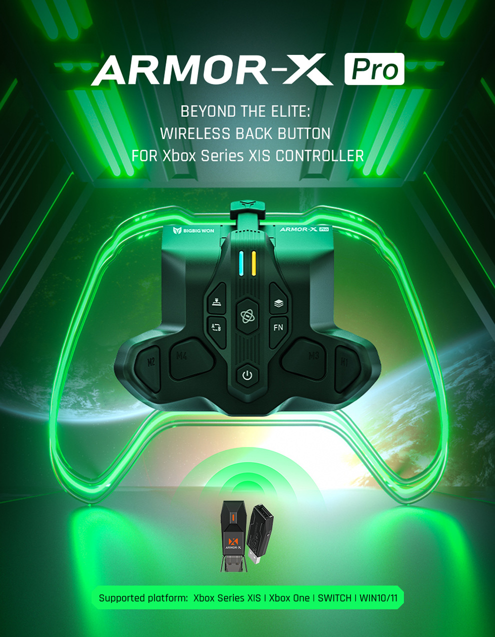 BIGBIG WON ARMOR-X Pro Rear Paddle Adapter wireless Back Button For ...