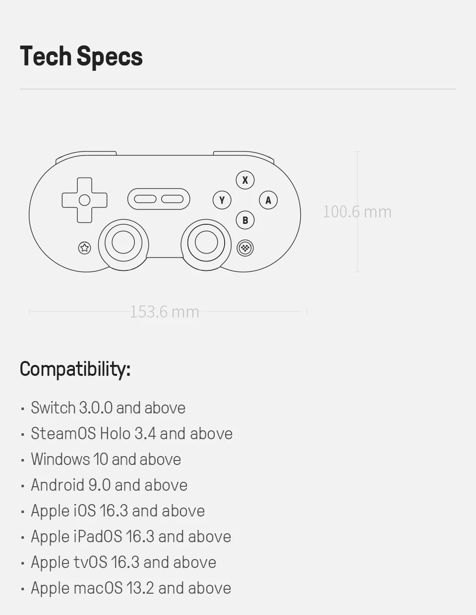 8Bitdo SN30 Pro Bluetooth Gamepad，Wireless Game Controller Joystick for ...