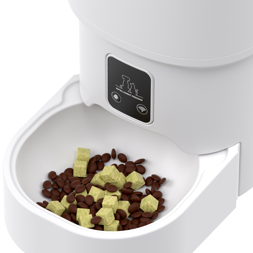4l Wifi Button Automatic Cat Feeder Intelligent Cat And Dog Pet Feeder