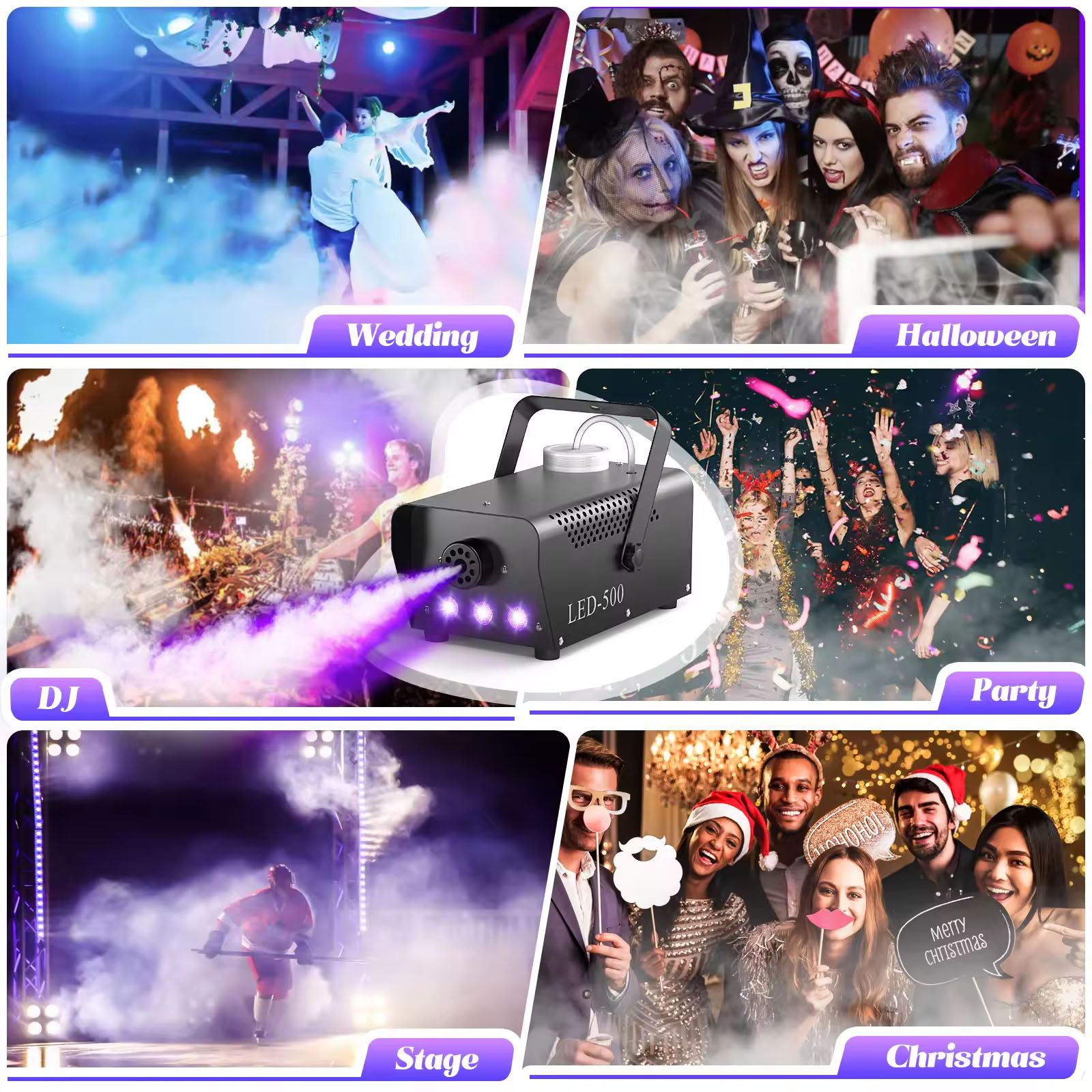 fog machine smoke machine RGB LED Fog Machine Stage Lighting Effect ...