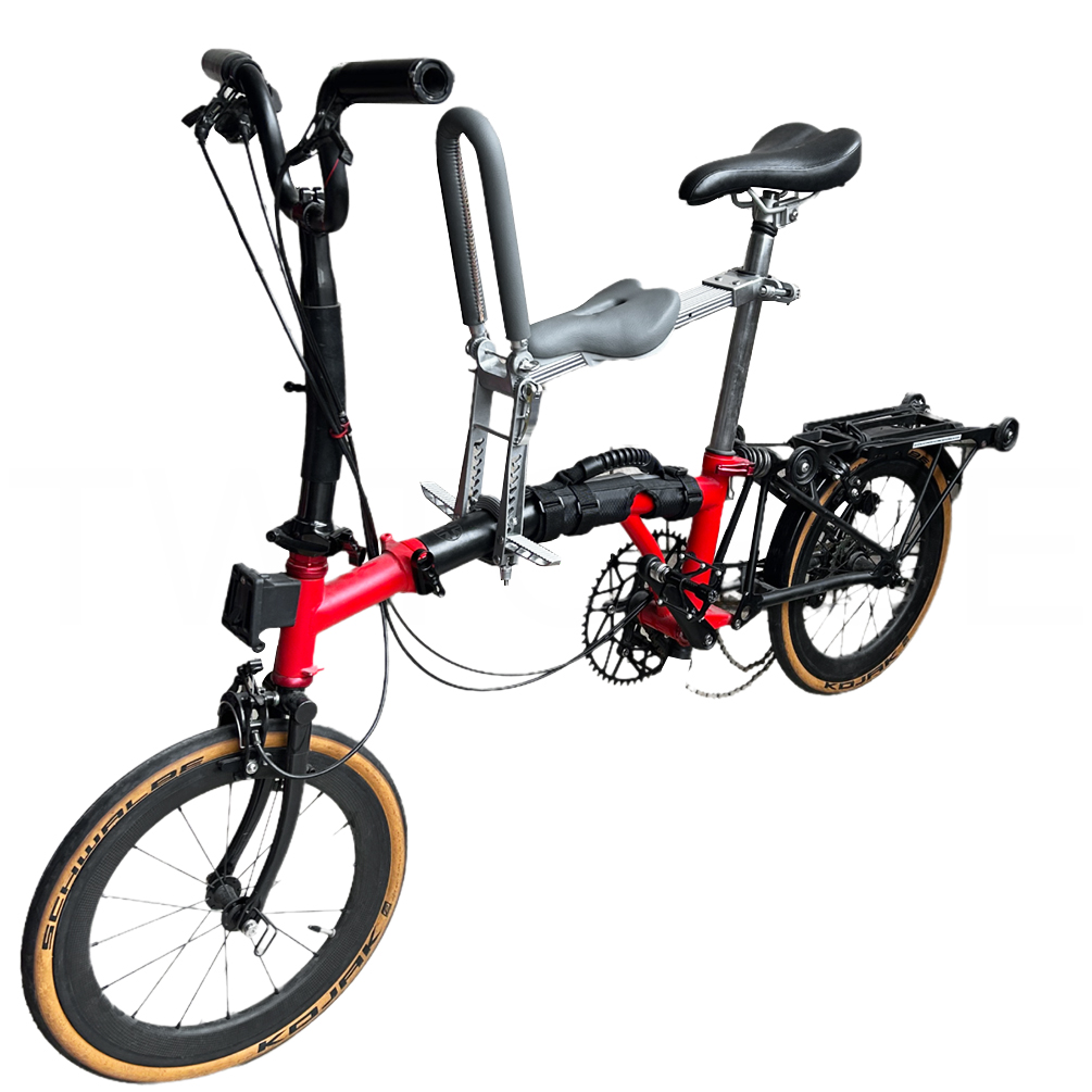 TWTOPSE Folding Bicycle Child Saddle Safety Seat For Brompton